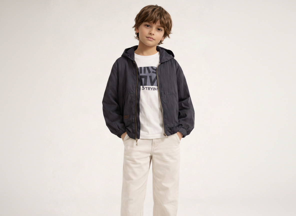 Boys Hooded Jacket Set