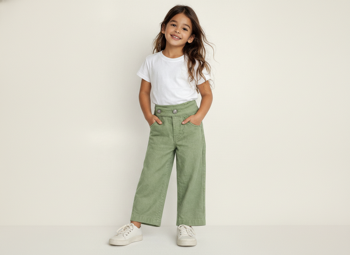 Gentle Fit Gabardine Trousers