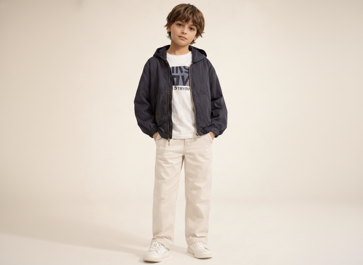 Boys Hooded Jacket Set